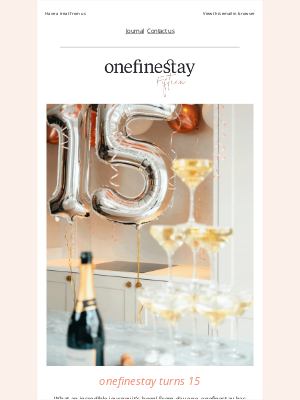 onefinestay - 15 years of onefinestay ✨