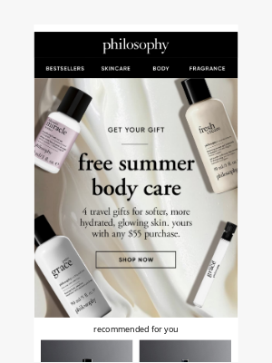 philosophy - , Don’t Miss FREE Body Care