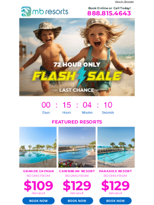 Brittain Resorts & Hotels - ⚡️Flash Sale Ends Tonight - Don't Miss These Amazing Savings! Ocean View Rooms From $109 Per Night 🌻