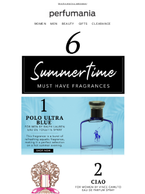 perfumania - Our Top Picks for Summer! ☀