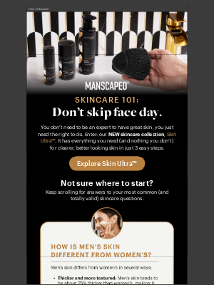 Manscaped - A guy’s guide to better skin (finally)