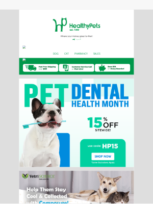 HealthyPets - 🦷 Scrub Those Pearly Whites! For Pet Dental Health Month!