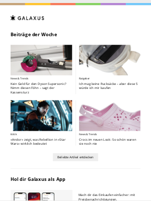 Galaxus (Switzerland) - Kein Geld für den Dyson Supersonic? Nimm diesen Föhn – sagt der Kassensturz