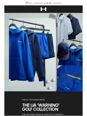 Under Armour - NEW: UA ‘Warning’ Golf Collection ⛳️
