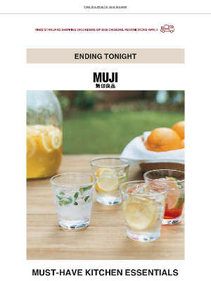 MUJI - Ending Tonight!