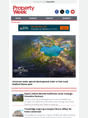 Universal seeks special development order to fast-track Bedford theme park