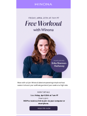Winona - Hey, we want you to move with us!