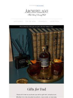 Archipelago Botanicals - Father’s Day Gifts for Every Dad!