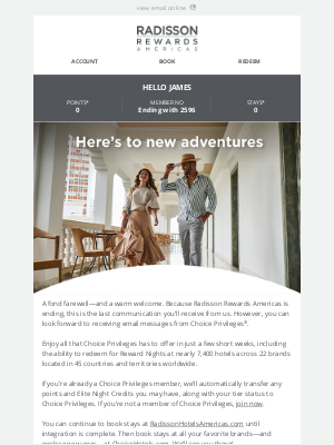 Country Inns - A final message from Radisson Rewards Americas