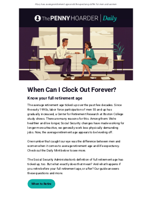 The Penny Hoarder - Do you know your full retirement age?