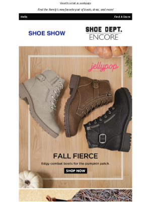 SHOE SHOW - Temps are dropping – you know what that means. 😉👢🍂