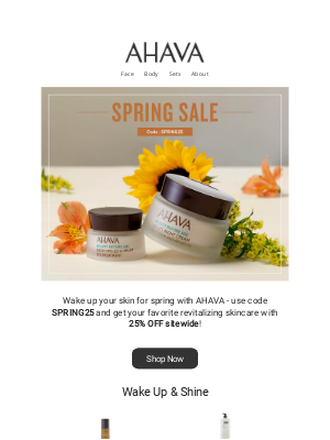 AHAVA - 25% Off Your Spring Revival