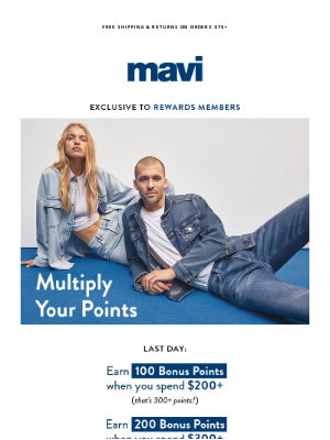 Mavi - LAST DAY: Rewards Members Exclusive 👖