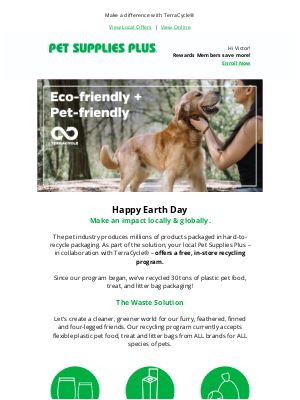 Pet Supplies Plus - 🌱 Celebrate Earth Day with us: Recycle and make an impact! ♻️