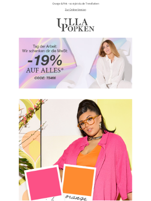Ulla Popken (Germany) - 🎁 Wir schenken dir die MwSt: -19% auf ALLES