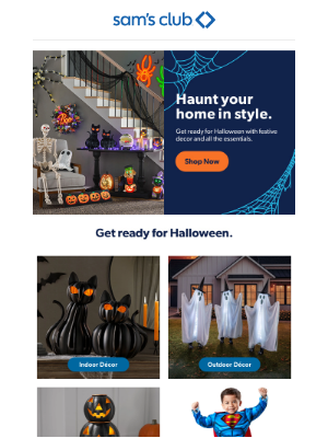 Sam's Club - Your inbox just got more exciting—it's time to celebrate the spookiest time of the year.