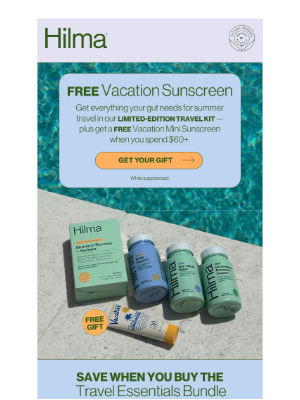 Hilma - Sunscreen on Us for Your Perfect Getaway! ☀️