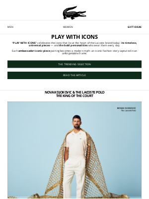 Lacoste - PLAY WITH ICONS