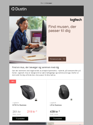 Dustin (Denmark) - Find musen, der passer til dig