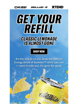 Cellucor - Last Call 🍋 Lemonade is Leaving