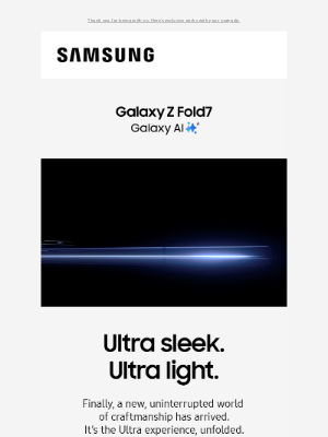 Samsung - The choice is clear. The new Galaxy Z Fold7.