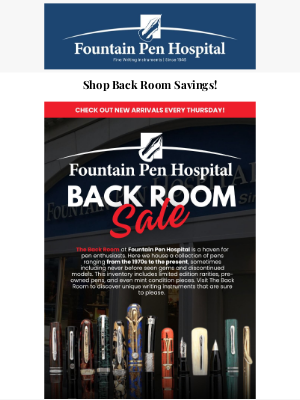 FountainPenHospital - Discover New FInds In This Week's Back Room!