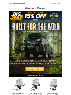 Discount Ramps - Motorcycle Carriers for Your Summer Adventures