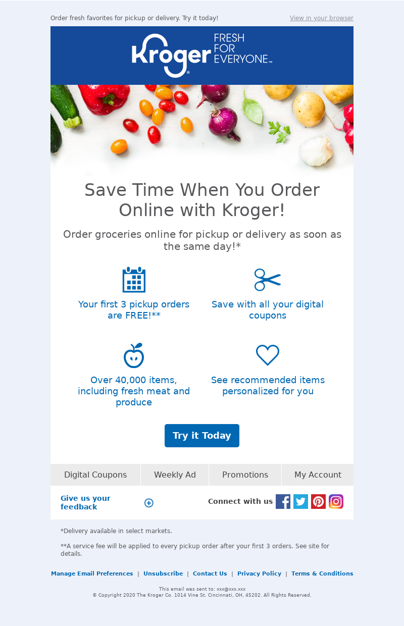 The Kroger Co. - 🕛Save time when you order online!
