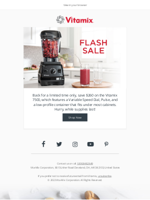 Vitamix - Flash Sale Extended! | You Can Still Save $260