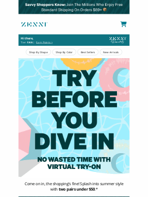 Zenni Optical - Splash Into Savings! ☀️🏊
