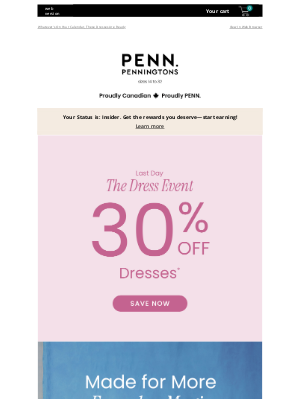 Penningtons - Last Chance: 30% OFF Dresses for Every Moment 🍸