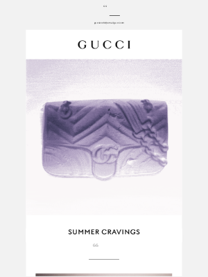 Gucci (Japan) - スウィートなタッチを添えて
