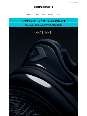 Converse - Coming soon: new SHAI 001 colors