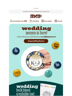 MY M&M's - Party Favors on Sale? I do!