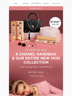 Sigma Beauty - Final Day! Enter To Win Over $7,000 Worth Of Prizes!