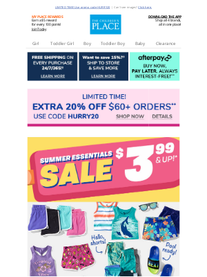 Crazy 8 - EXTRA, EXTRA! Get an extra 20% off + $3.99 & Up Deals