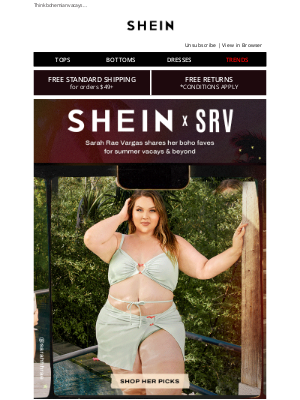 SheIn - SHEIN x SRV | Sarah Rae Vargas has something in store for you