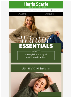 Harris Scarfe (Australia) - Harris Scarfe Winter Essentials
