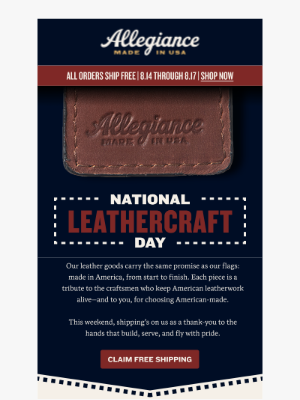 Celebrate National Leathercraft Day With Us
