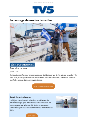 TV5 Unis (Canada) - Une année en mer⛵