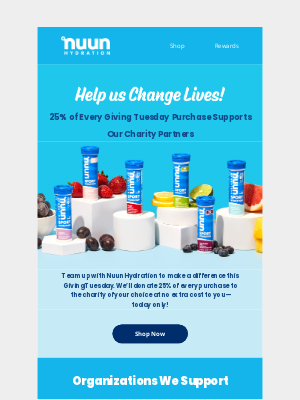 nuun hydration - Help Us Give Back