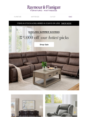 Raymour & Flanigan Furniture - These might just be the best deals of the summer!