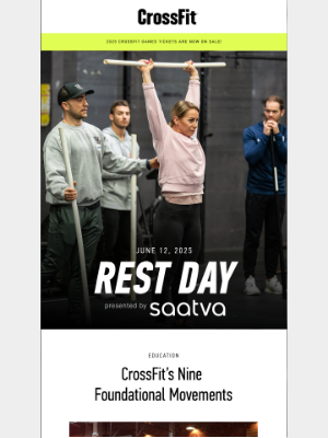 CrossFit Inc. - 250612 Rest Day: Your Weekly CrossFit Updates