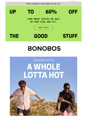 Bonobos - See Our Top-Rated Styles
