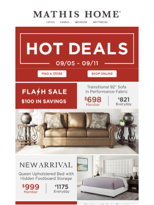 Mathis Brothers Furniture - 🚨 Shop This Week's HOT DEALS