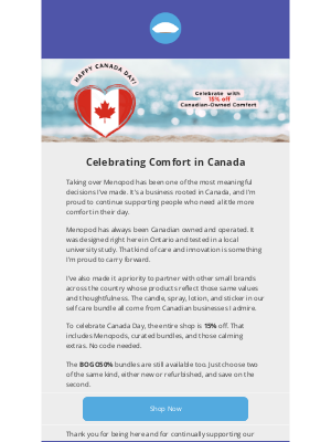 Menopod - From me to you this Canada Day