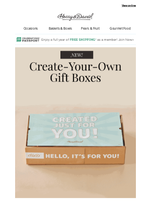 Harry & David - Our new gift boxes put YOU in charge 😋