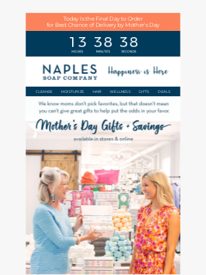 Naples Soap - Hint... Hint... Shop Now for Mother's Day 🎁