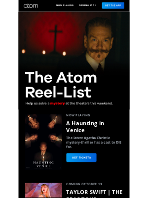 Atom Tickets - A HAUNTING IN VENICE – Now in theaters