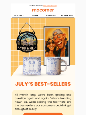 Ready for July’s best finds & August’s next obsessions, Donald?